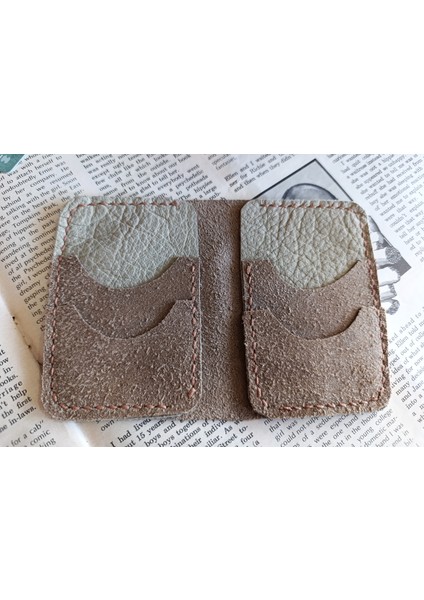 Kesimden Dikime Tamamen El Emeği Deri Minimalist Cüzdan Kartlık 4+2 Bölme XX86 fiyatları