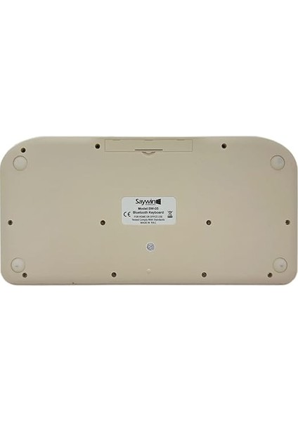 Bluetooth Klavye Renkli Retro Kablosuz Klavye Daktilo Görünümlü Tuş Tasarımı Şık ve Kullanışlı Telefon Koyma Gözü Pilli Türkçe Q Klavye Sw-05 (Krem) indirimleri