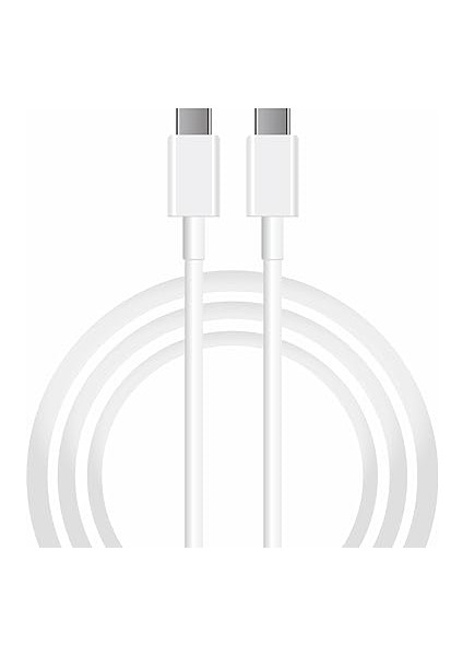 6A 60W Type-C To Type-C 2metre Hızlı Data ve Şarj Kablosu Huawei Matebook D16 R5 Notebook Ile Uyumlu