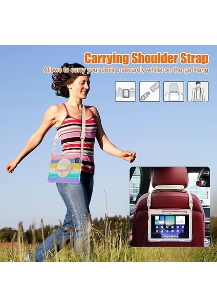 Xiaomi Mi Pad 6/ Mi Pad 6 Pro Kılıf, Darbeye Dayanıklı Ağır Hizmet Tipi Kılıf 11 Inç, 360 Döndürme Standı El Kayışı Omuz Askısı Kalemlik Koruyucu Kapak, Erkek, Kadın, Çocuk 2023 Için Tablet, fırsatları