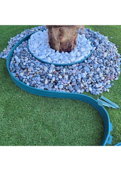 Moda Çim Ayırıcı 5 M Yeşil Çim Sınırlayıcı Taş Toprak Ayıracı Çim Ayracı Çim Ayırıcı Bariyeri