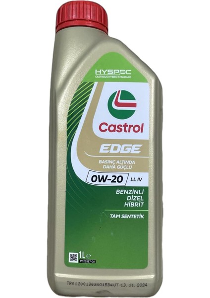 Edge 0W-20 Ll Iv 1 Litre