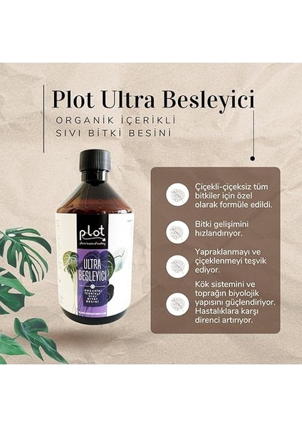 Ultra Besleyici Organik Içerikli Bitki Besini 500 ml Sıvı Gübre indirimleri
