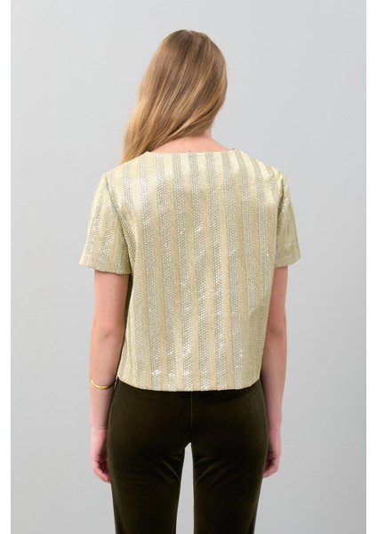 İşlemeli Gold Ceket Gold Y9916001_076 indirimleri