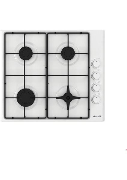 STO 810 DG E / DGE 4 Gözü Gazlı Set Üstü Ocak