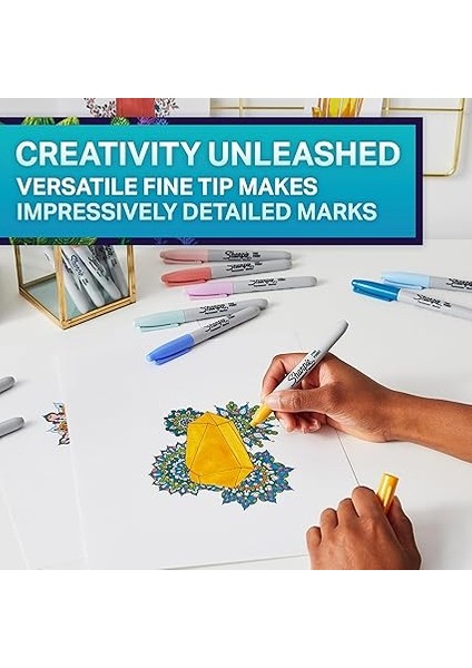 Fine Permanent Markör 18LI Kutu- Balık modelleri