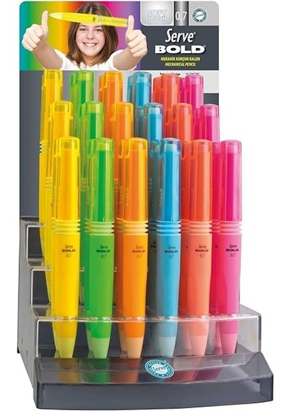 Bold Mekanik Kursun Kalem 07MM Yeşil, 0.7mm modelleri