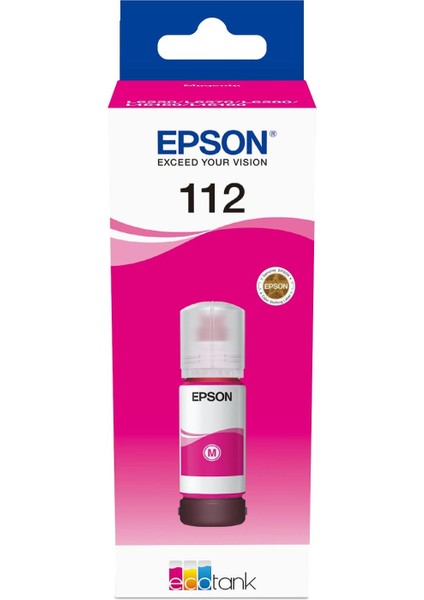 112 Ecotank Pigment Kırmızı Mürekkep Şişe