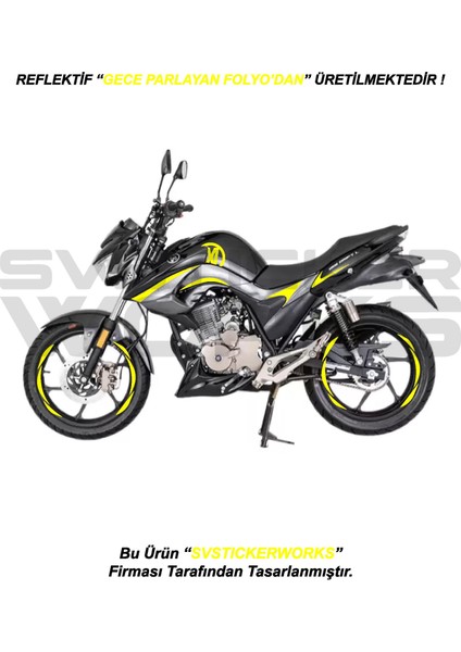 Mondial Drift L Gece Parlayan Sticker Set Paketi Jant Hediyeli !