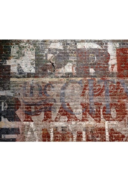 Rogues Tuğla Duvar Desenli Duvar Kağıdı, Gri, 3x2.4 Metre