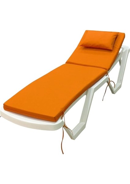 Şezlong Minderi Yastıklı 5cm Sünger Turuncu indirimleri