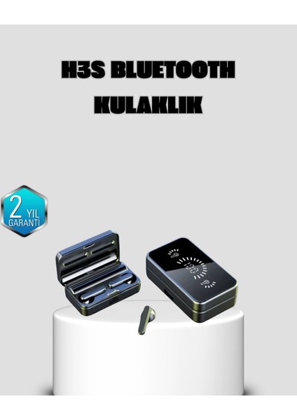 3500 Mah Şarj Kutulu Bluetooth 5.1 Kablosuz Kulaklık – Dokunmatik, Suya Dayanıklı