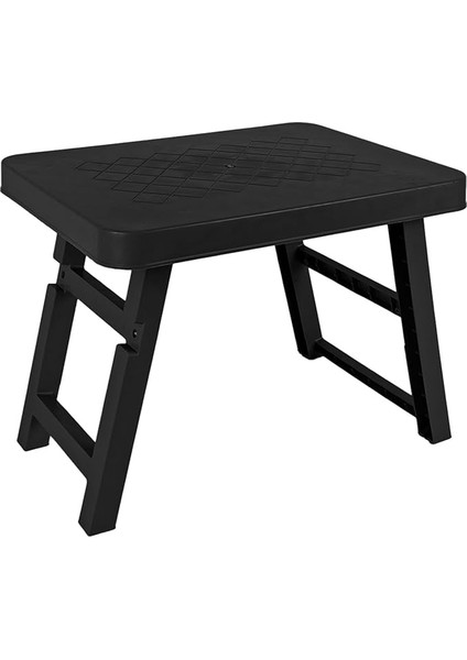 Katlanır Kamp Masası | Portatif ve Taşınabilir Piknik, Balkon, Bahçe, Plaj ve Mangal Masası – Katlanabilir Pratik Sehpa (Siyah, Küçük)