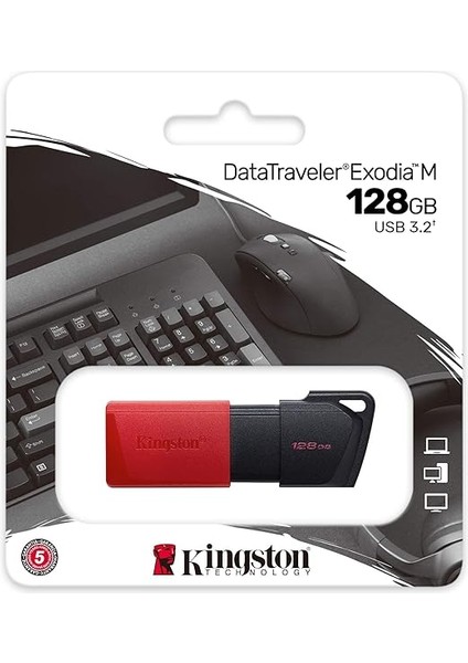 Datatraveler Exodia M DTXM/128GB USB 3.2 Gen 1 - Birden Fazla Renkte Esnek Kapaklı fiyatları