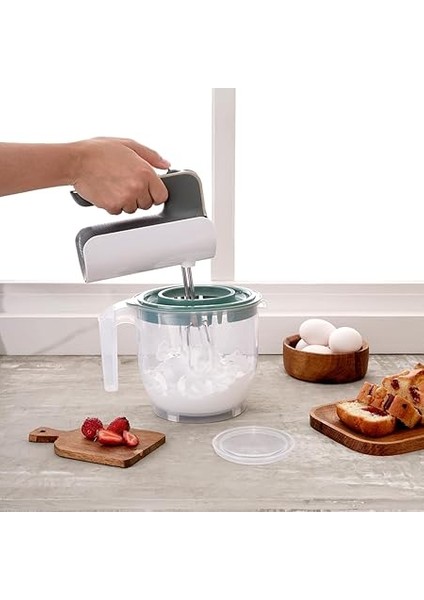 ml Çift Kapaklı Mikser Kabı – Kaydırmaz Ayaklı, Dayanıklı Plastik, Ergonomik Tasarım, Pratik ve Hijyenik Karıştırma Kabı fiyatları