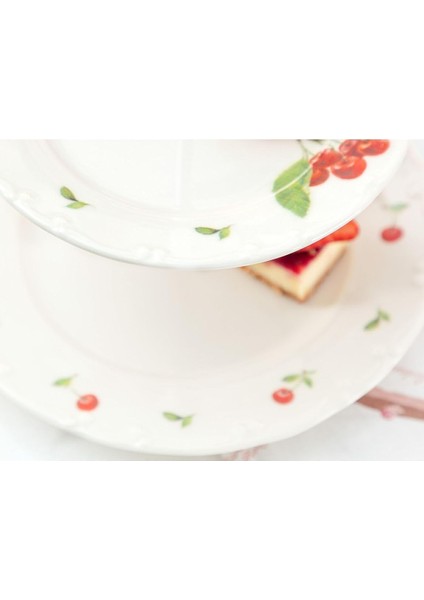 Coco Kiraz Desenli 2 Katlı Kek Standı modelleri