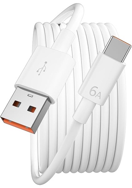 USB C Kablo 100W 6A Super Charge Honor Şarj Kablosu 2m Için, USB C Şarj Kablosu Tip C Veri Kablosu Huawei Honor Magic6 Lite 6pro 90 Lite 200 Lite Pad X8A 9 Için Huawei Freebuds 5i Pro 3 Se 2 Için