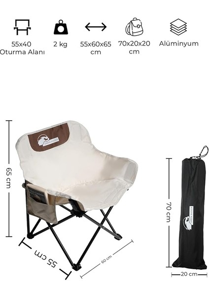 Badger Nidavel Kanvas Katlanabilir Sandalye, Dayanıklı Kamp Ekipmanları, Kamp Aksesuarları, Açık Hava Sporları modelleri