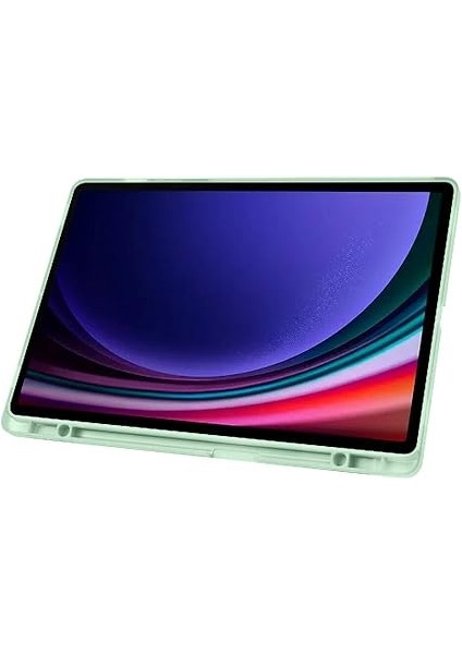 Samsung Galaxy Tab S10 Plus ile Uyumlu Kılıf Tri Folding Silikon Kalem Bölmeli Katlanabilir Standlı Pu Deri Yumuşak Kapak, Tablet Kılıfı [kalem Alanı, Akıllı Kapak, Uyku Modlu] - Yeşil indirimleri