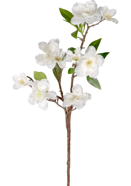 Yapay Çiçek, Kiraz Çiçeği, Beyaz - 70 cm