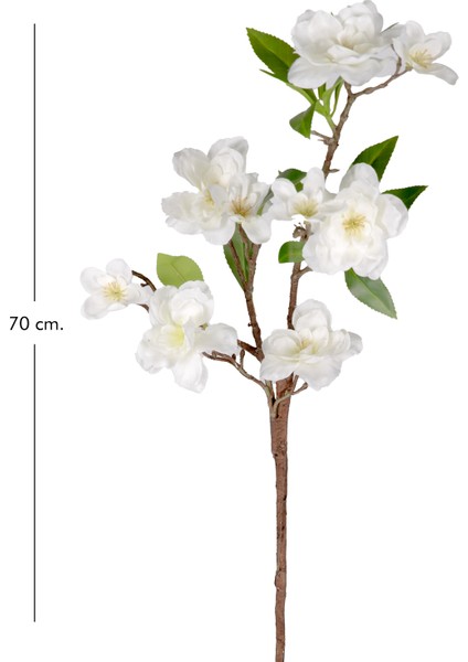Yapay Çiçek, Kiraz Çiçeği, Beyaz - 70 cm modelleri