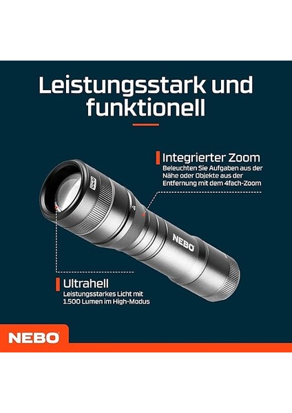 0014 Newton 500 Lümen Fener modelleri