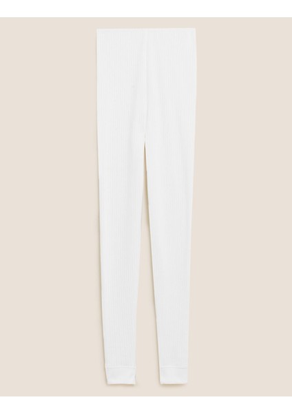 Fitil Detaylı Legging Termal Tayt