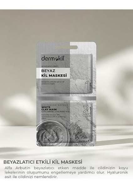 Beyazlatıcı Etkili Kil Maskesi 2x 7.5 ml modelleri