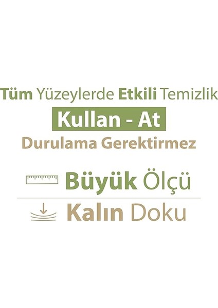 Doğadan Pratik Temizlik Turco Doğadan Pratik Yüzey Temizlik Havlusu 100 Yaprak fırsatları