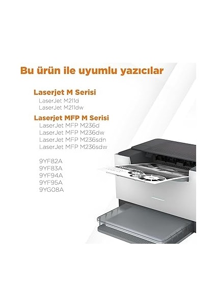 Laserjet M211D Muadil Toner - Çipli 2'li Paket / M211 / M236/ Hp Ile Uyumlu Ürün modelleri
