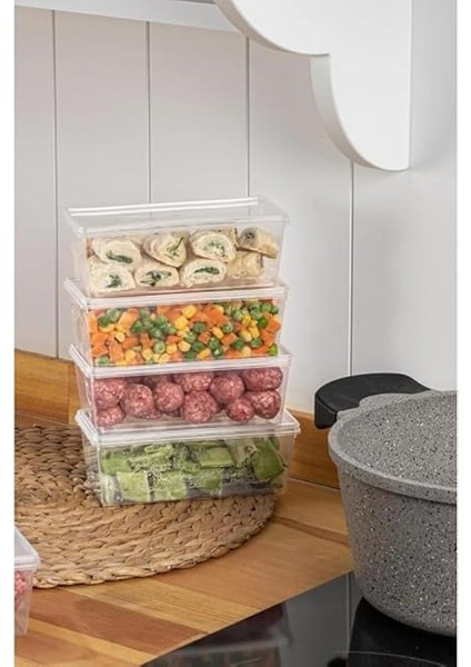 - 15'li Set Saklama Kabı, 10 Adet 500ML Dikdörtgen ve 5 Adet 2500ML Kare Şeffaf Kendinden Kapaklı Saklama Kabı, Bpa Içermez, Buzdolabı, Dondurucu ve Dolap Organizeri fırsatları