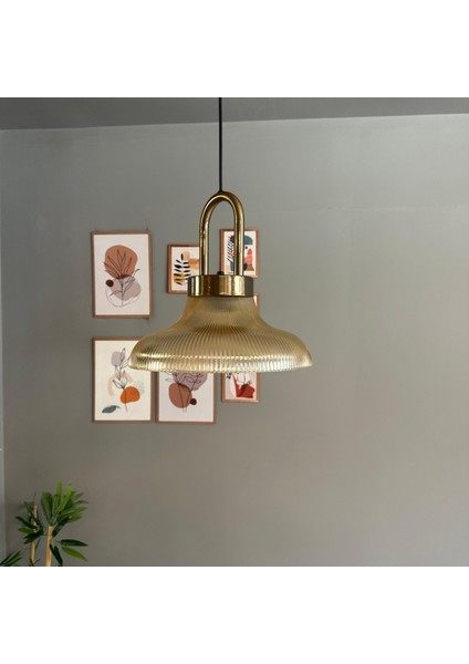 Stark Cam Bal Rengi Tekli Avize Eskitme Kilit Kafa Başlık Retro Sarkıt Lamba Salon Aydınlatma modelleri