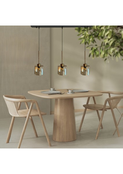 Lille Cam Bal Rengi Üçlü Sarkıt Avize Ince Eskitme Başlık Salon Mutfak Avizeleri Pastane Modelleri