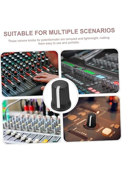 Potansiyometre Için Ses ve Ton Düğmeleri 5 Adet Siyah Kauçuk Potansiyometre Ses Düğmeleri modelleri