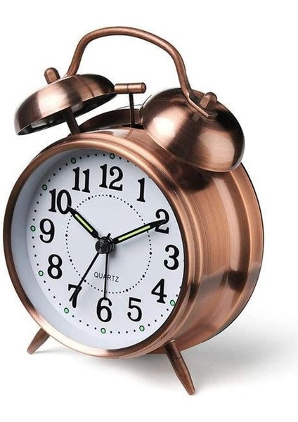 Nostaljik Metal Çalar Masa Saati Orta Boy indirimleri