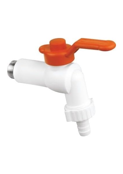 Bahçe Muslugu 1/2 Küresel Vana Plastik Musluk (1 Adet)