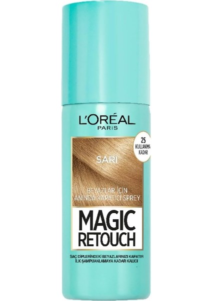 Parıs Magic Retouch Beyaz Saçlar Için Kapatıcı Sarı Saç Spreyi 75 ml