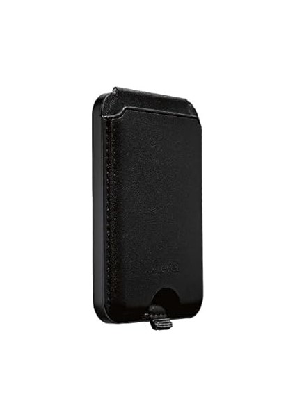 Magsafe Ile Uyumlu Deri Kartlık, Iphone 12/13/14/15/16 Modelleri ile Uyumlu, 5 Kart Kapasiteli, Açılır Kapanabilir Stand Olma Özellikli, Hafif ve Şık Tasarım, MC2500, Siyah indirimleri