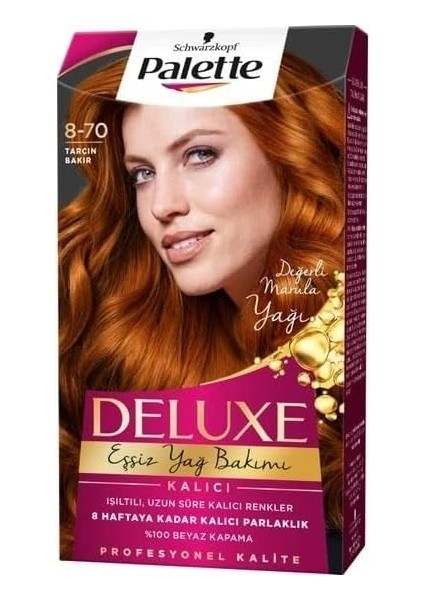 Deluxe Saç Boyası 8-70 Tarçın Bakır