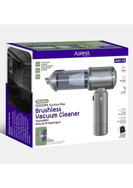 Ahv-10 2 In 1 15000PA 3 Kademeli Vakumlu Üflemeli Araç Süpergesi fiyatları