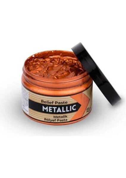 Metalik Rölyef Pasta 160ML - Bakır