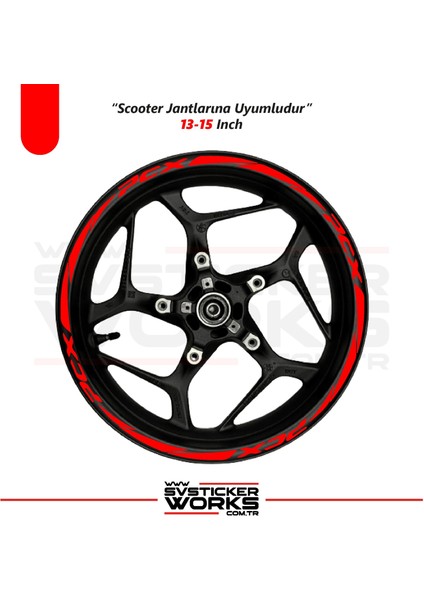 Honda Pcx Sticker Jant Sticker 16'lı Pcx Yazılı Jant Sticker