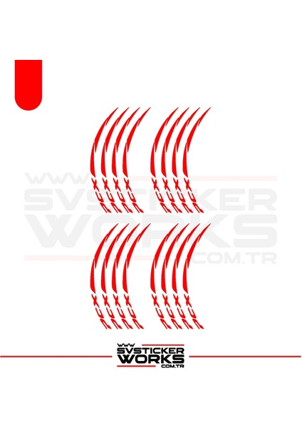 Honda Pcx Sticker Jant Sticker 16'lı Pcx Yazılı Jant Sticker fiyatları