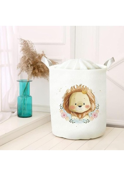 Amaçlı Oyuncak Saklama Kutusu Kirli Çamaşır Piknik Sepeti Katlanır Düzenleyici Keçe Model 00162