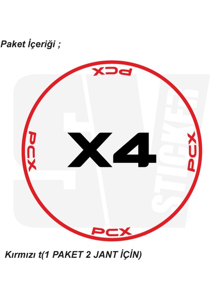 Honda Pcx Motosiklet Jant Şeridi 32'li Set Sticker Etiket Modeli fiyatları