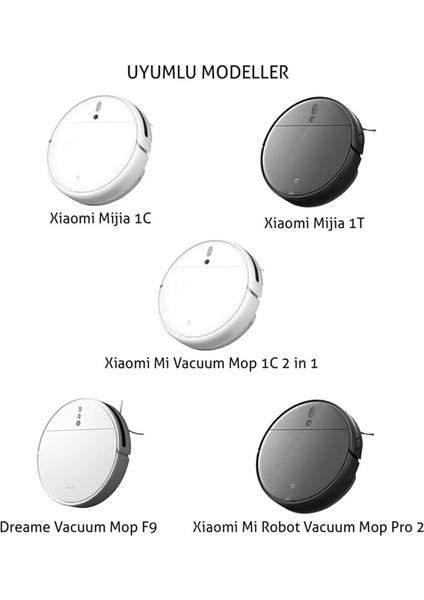 Mi Vacuum Mop 1c 2in1 Akıllı Robot Süpürge Yan Fırça 2 Adet fırsatları