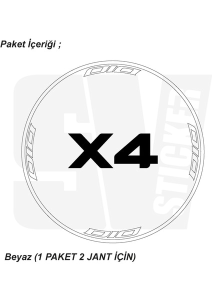 Honda Dio Motosiklet Jant Şeridi 32'li Set Sticker Etiket Modeli fiyatları