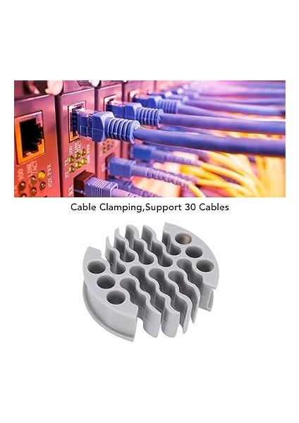 Tel Tarak, Cat 5 Cat 5e Için Ağ Kablosu Yönetimi Araçları Cat 6 Korumalı Kablolar, Pc Ethernet Kablo Organizer Aracı Kablo Organizasyon Aracı Için Ağ Araçları (Gray) modelleri