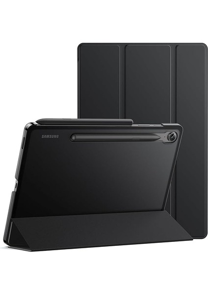 Galaxy Tab S10 Fe+/ S10 Fe Plus 13.1inç ile Uyumlu Kılıf Smart Case Akıllı Uyku Modlu Kapaklı Kılıfı (Siyah)