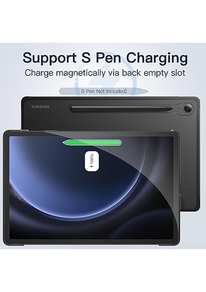 Galaxy Tab S10 Fe+/ S10 Fe Plus 13.1inç ile Uyumlu Kılıf Smart Case Akıllı Uyku Modlu Kapaklı Kılıfı (Siyah) fırsatları